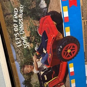 Adventure Red Ride-On Jeep for Kids